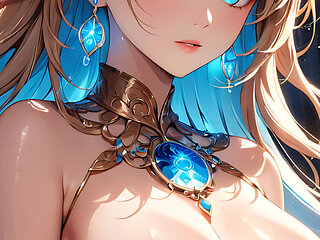 Inner Light: a Beautiful Young Woman Radiating Otherworldly Calm