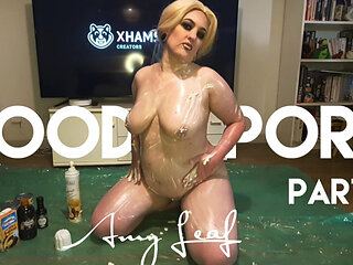 Chubby MILF Amy Leaf- Foodporn part 1