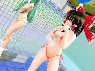 MM3077Reimu and Sanae Puppet Theater Twee-Box