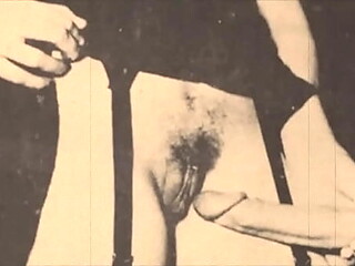Vintage granny sucks and rides young cock