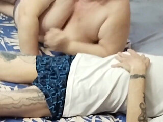 Cumming From Mother-in-law's Blowjob