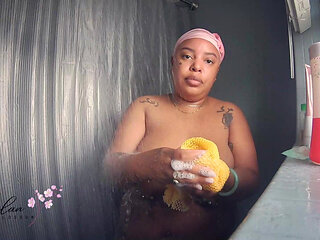 BBW Goddess Shower Tits