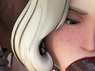 Mercy Out of Money Services Two Bbcs - 3D Overwatch Interracial Porn