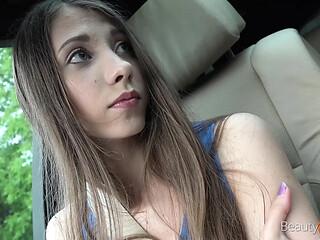 Lovely girl poses naked with a stunning 19-year-old body.