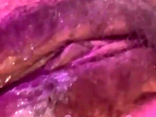 Creamy ass pussy after beating her down