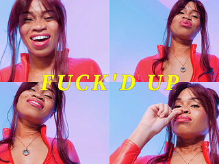 Fuck'd up - Ebony Femdom Goddess Rosie Reed Slave Mind Fuck Domination Sniffing Instructions