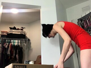 Curly Blonde Teen Records Solo Dildo Masturbation More at