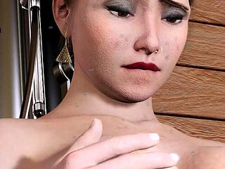 Desi Indian Stepmom Caught Naked in the Bathroom, Fingering Her Pussy