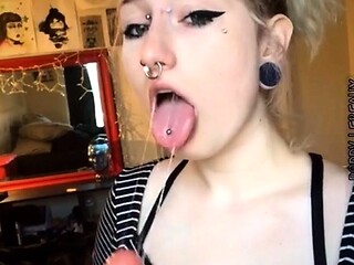 Sexy solo girl loving masturbation with toys