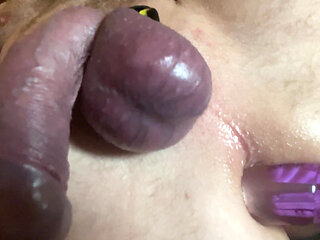 Huge Dildo in Wet Ass