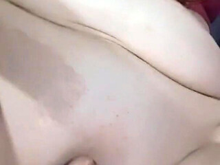 Bouncing Big Boobs on a Cute Blonde with a Perfect Pussy
