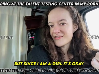 Creeping at The Talent Testing Center in My Porn Van