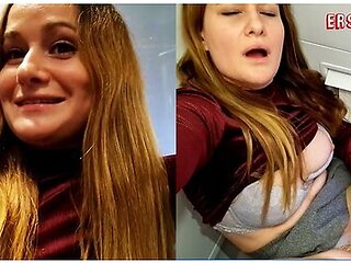 Sally B Masturbiert Auf Der Flugzeugtoilette