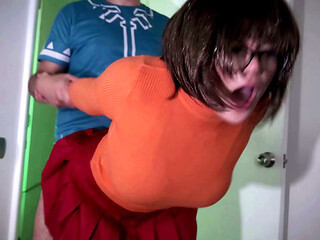 Velma Dinkley (Full Video) nerdy girl gets fucked hard at halloween - Sweet Darling