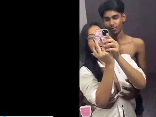 Cute Chashmish Girls Wild Side [censored]  Passionate Mirror Fuck & Messy Masturbation