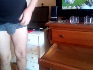 John is pissing it all into the drawer