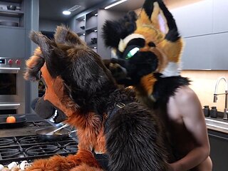 Amateur punk trio head funny with camera