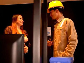 Internet Service Worker Thiago Lopez Hooks Up Wifi to Busty Milf Daniela Gomez