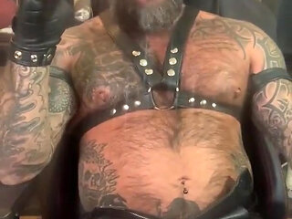 Hardcore domination, degrading in leather!