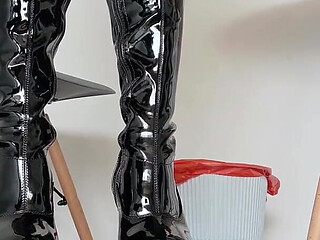 Tearing Paper in Thigh High Boots by Lyrical