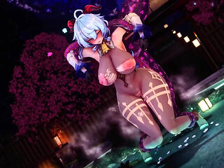 Genshin Impact -hot Spring Monster Fuck Horny Ganyu - 3D Hentai Animations