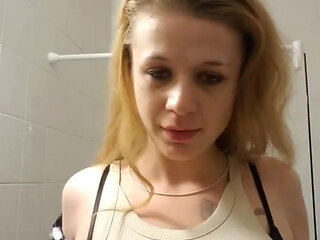 Blonde in The Bathroom