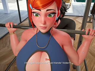 Big Titty and Thick Ass Gwen working out - Mansion Days part 8