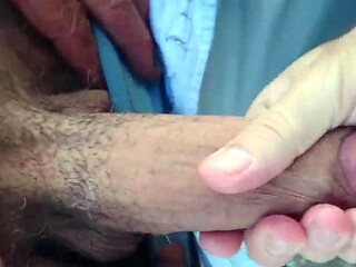 Big Dick Outdoor Handjob