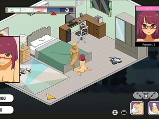 Worker having sex with his female clients in Handyman legend new hentai ryona game