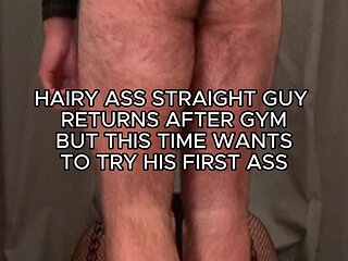 24 Years Old Straight Returns After Gym but This Time Wants to Try His First Ass