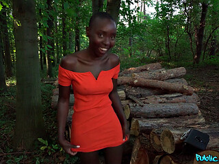 African Ebony Enjoys Big Cock