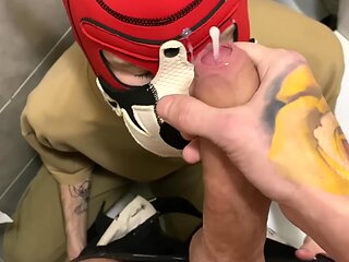 Verified Amateurs In Young Guy Sucks His Friends Big Dick In A Public Toilet