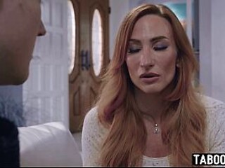 Recently widowed MILF Sophia Locke comforted herself on her neighbor's cock