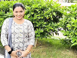 Indian College Girl Public Park Sex All Night With Stranger - Blowjob, Cumshot, Outdoor Fuck