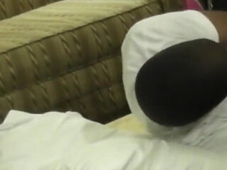 BigmommaKat demolishes little bulldog on the board