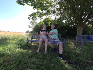 Horny Blonde Gets Fucked Publicly by the Stranger!