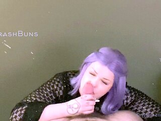 Amateur Teen Blowjob Under the Cover
