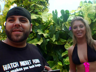 Hot Blonde Neighbor Fingers Herself Outdoors Then Dildo Fucks Indoors