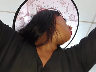 The maid makes me a strange potion on Halloween and convinces me to have sex in the kitchen