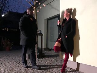 Black guy fucked his pretty girlfriend in her bald pussy wearing sexy lingerie