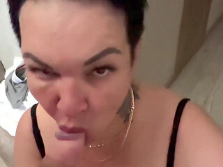 Stepmother Has Breakfast with Stepson's Penis