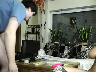 German Housewife Fucked Doggystyle By Parcel Man - Stephanie Tripp & Vanessa Cool