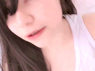 Young Girl Fucks Her Pussy with a Transparent Dildo