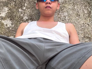 Asian Boy White Sando