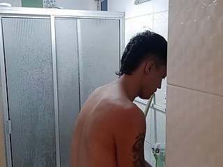 A Rich Shower with a Pair of Stepbrothers Who Have Wild Sex