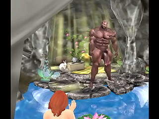 lucky woman encounters horny hunk james harrison at beach grotto