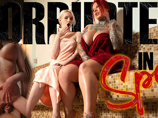 Two Sexy Girls Fuck in Spa