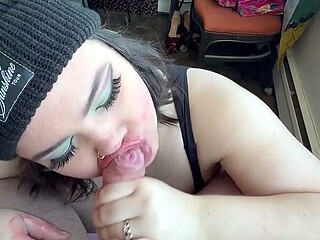 Lipstick Blowjob Amateur Couple
