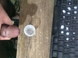 Handjob cumout boy masturbating at home