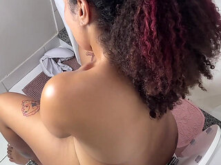 Toilet Farts Explosion POV Closeup Asshole and Pussy Pee